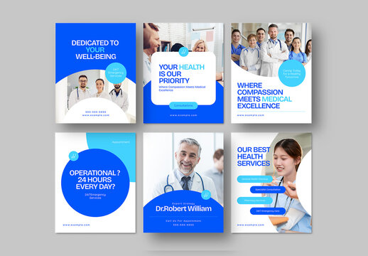 Modern Medical Social Media Post Layouts