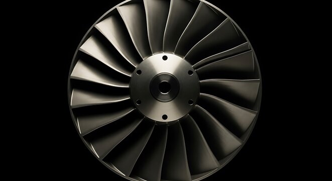 Turbine fan blades industrial component
