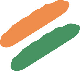 Hand drawn ornament arrow shape element