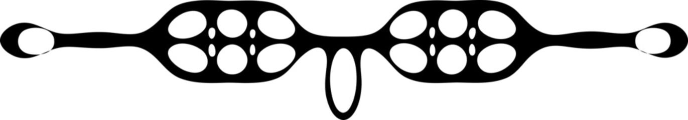 Hand drawn ornament arrow shape element