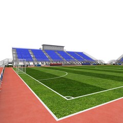 Fototapeta premium 3d render of outdoor futsal arena