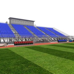 Obraz premium 3d render of outdoor futsal arena