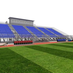 Obraz premium 3d render of outdoor futsal arena