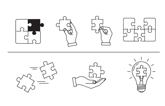The evolution of problem solving through puzzle completion