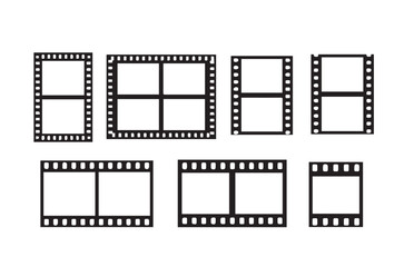 Fototapeta premium Film strip frames and photo borders