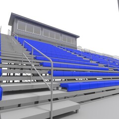 3d render of outdoor futsal arena © SR 3D VISUAL