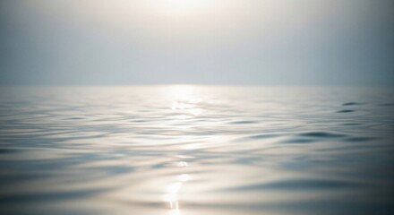 Fototapeta premium Serene Ocean Waters with Gentle Ripples.