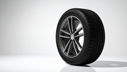 Car tire with alloy wheel