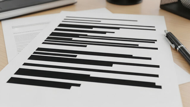 A black marker is on a piece of paper with black lines