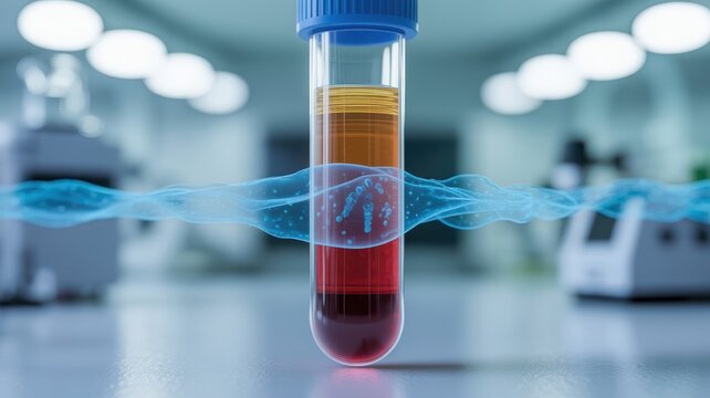 Blood collection tube macro plasma separation liquid biopsy diagnostic detail