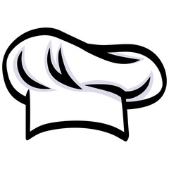 Chef Hat Cap Illustration Drawing Icon Design