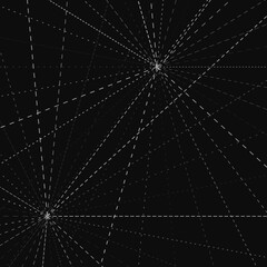 Fototapeta premium Abstract Geometric Background with Radial Dashed Lines 