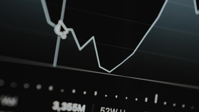 White line graph on a black background