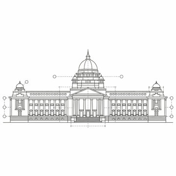 Vidhana Soudha Exterior View &ndash; Historic Government Building India