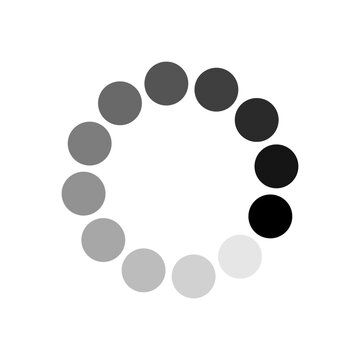 Throbber loading icon vector design.