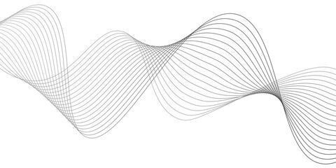 Blue abstract vector background featuring a flowing wave design with light blue lines and motion curves for a modern business wallpaper illustration