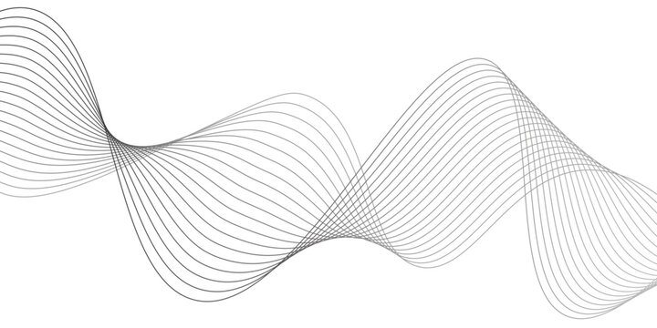 Abstract vector background featuring blue wave lines and a gradient curve pattern for a modern business motion design illustration