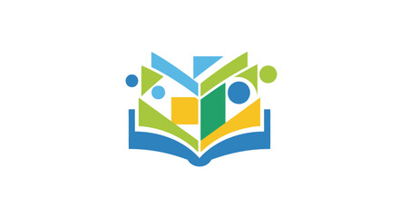 Obraz premium Colorful Book Logo Design Elements.