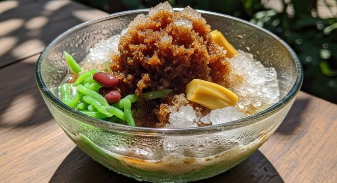 Delicious Indonesian Dessert - Es Cendol Delight.