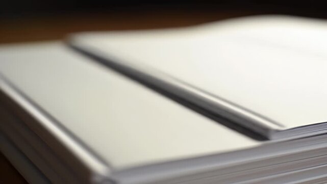 Stacked White Documents.