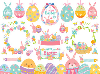 かわいいイースターのイラストセット © imoan