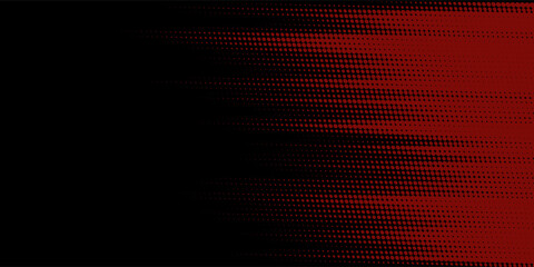 Obraz premium Halftone dots red and blue color pattern. modern