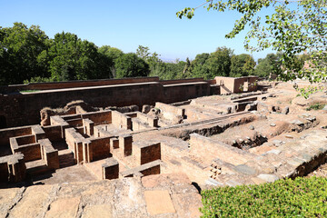 Fototapeta premium Ruins of the Abencerrajes Palace-Alhambra in the Spanish city of Granada, Andalusia, Spain 