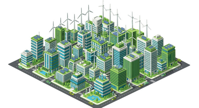 Sollar technology  In vector with white background