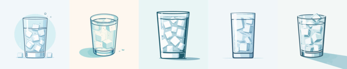 Vector of ice water © FirdianKrisna