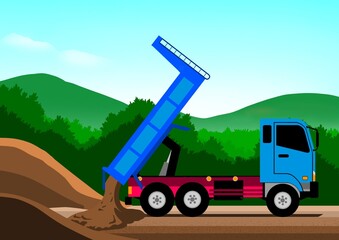 ダンプカーリフトアップ © おだか