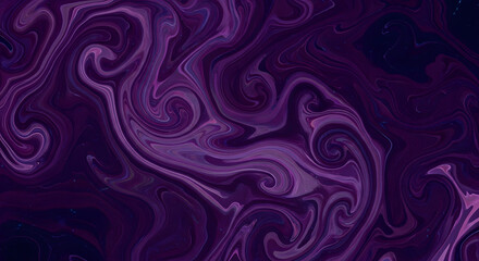 Fluid abstract background with purple and white swirls
