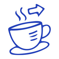 Steaming Coffee Cup Icon