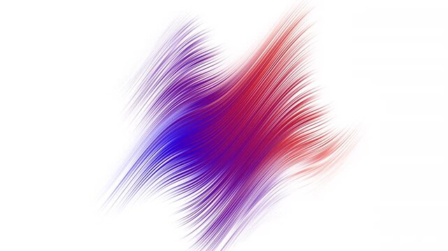 Abstract brushstroke design in red and blue hues great for artistic projects, backgrounds, banners, and creative presentations. Perfect for vibrant designs. Slow Motion Background Loop. 4K Video.