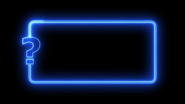 question mark sign animation quiz trivia game competition question mark frame for quizzes on transparent background