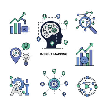 Insightful business strategy mind mapping concept.