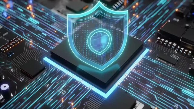 An AI-driven holographic nano CPU defense layer blocking toxic nano agents symbolizes adaptive intelligence and enables precision molecular protection.
