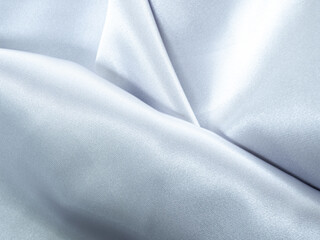 Fototapeta premium Cloth silver grey fabric background soft pattern texture abstract fashion design textile clothing silk surface wallpaper luxury, backdrop wedding christmas decoration romantic, mockup cosmetic.