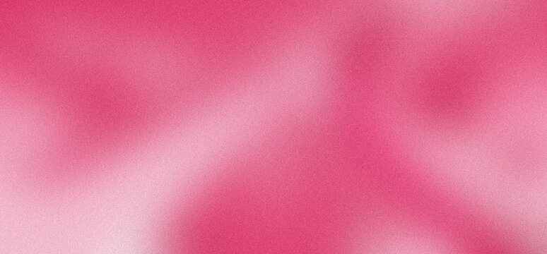 Vibrant pink gradient background with grainy texture, soft magenta abstract blur for creative design, aesthetic rose colored backdrop for social media and web banners