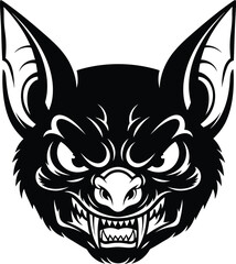 Obraz premium Fierce bat creature illustration