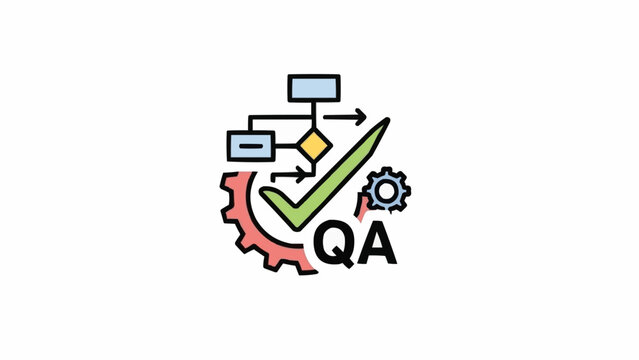Quality Assurance Checkmark Logo Icon.