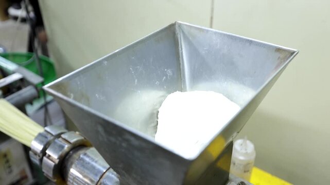 Cold noodle factory in Incheon, South Korea