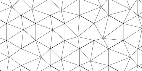 Abstract seamless geometric pattern triangle vector futuristic technology design. Net on the wall decoration. © armans
