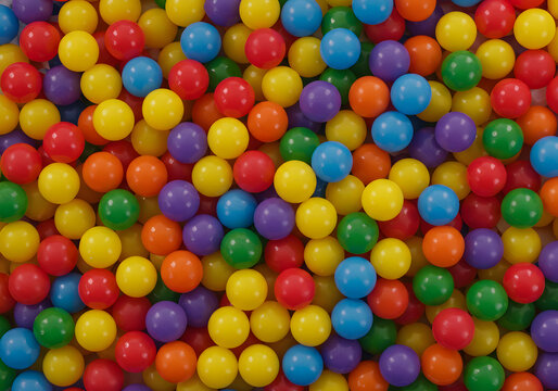 Colorful ball pit background
