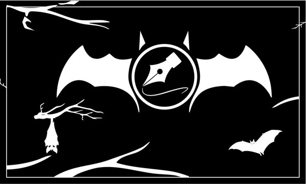 Abstract Bat Emblem Vector Illustration