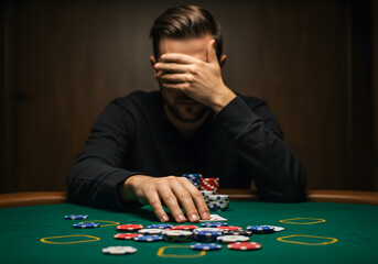 Disappointment at poker table