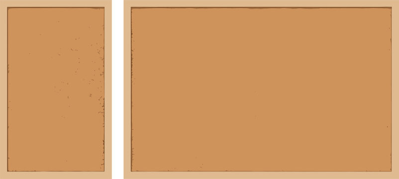 Blank cork board background set with textured notice board isolated vector collection