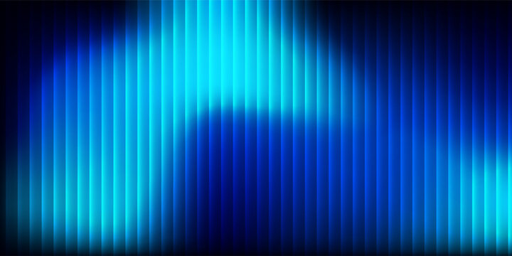 Vector dramatic blue wave dark background vertical stripes electric glow abstract
