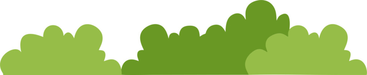 Cartoon Bushes and Shrubs Greenery Illustration, © Cik