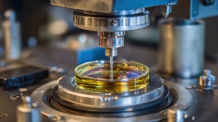 Laboratory equipment testing liquid sample