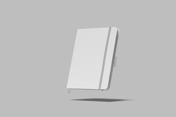Realistic Cover Notebook Blank Mockup